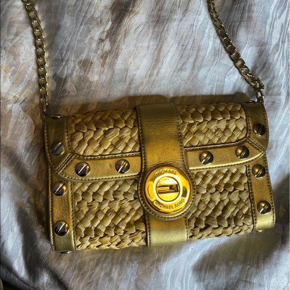 Michael Kors woven basket bag